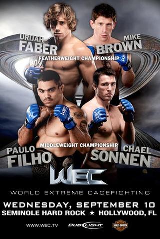 WEC 36: Faber vs. Brown poster
