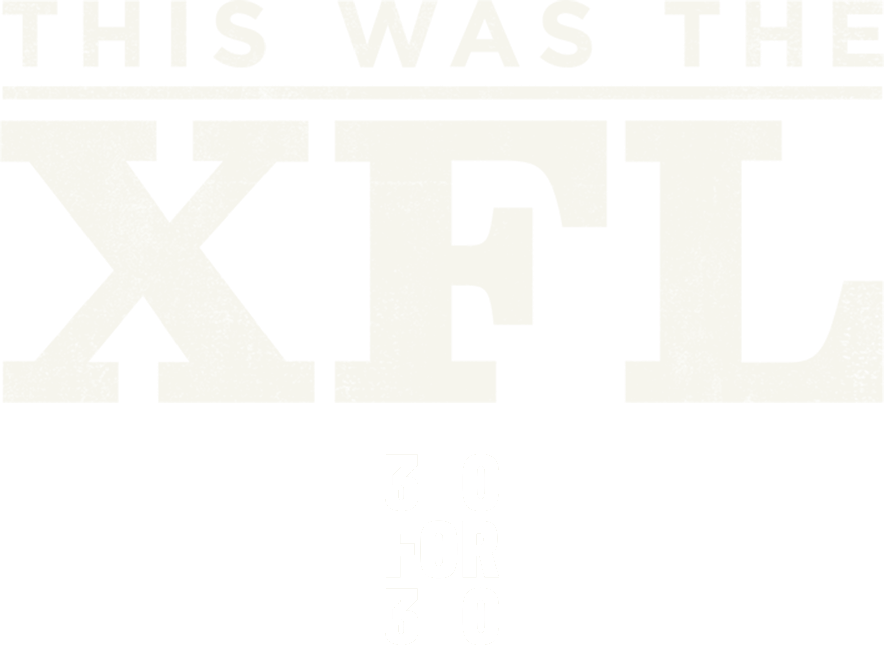 This Was the XFL logo