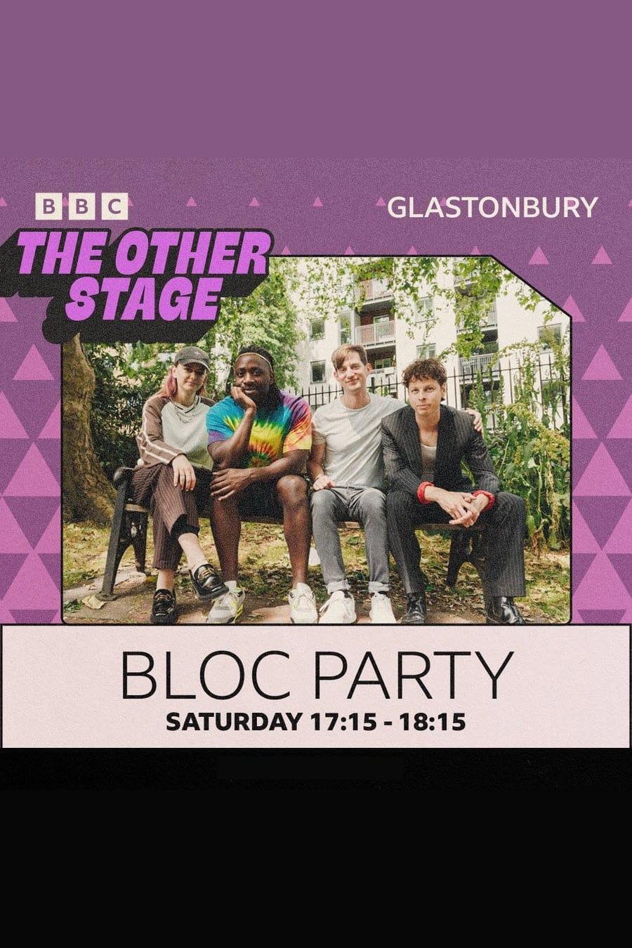 Bloc Party: Glastonbury 2024 poster