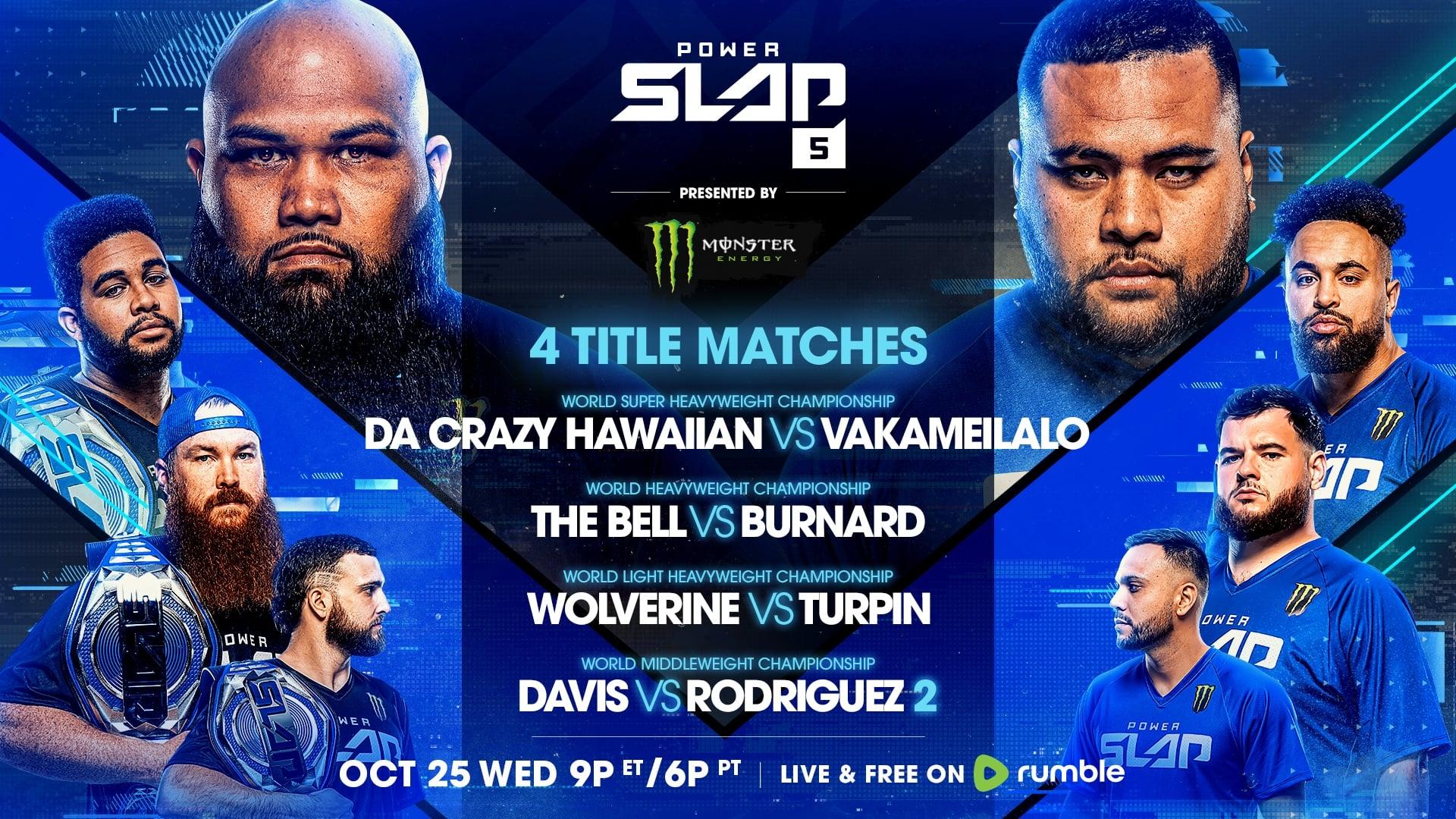 Power Slap 8: Da Crazy Hawaiian vs. Van Heerden backdrop