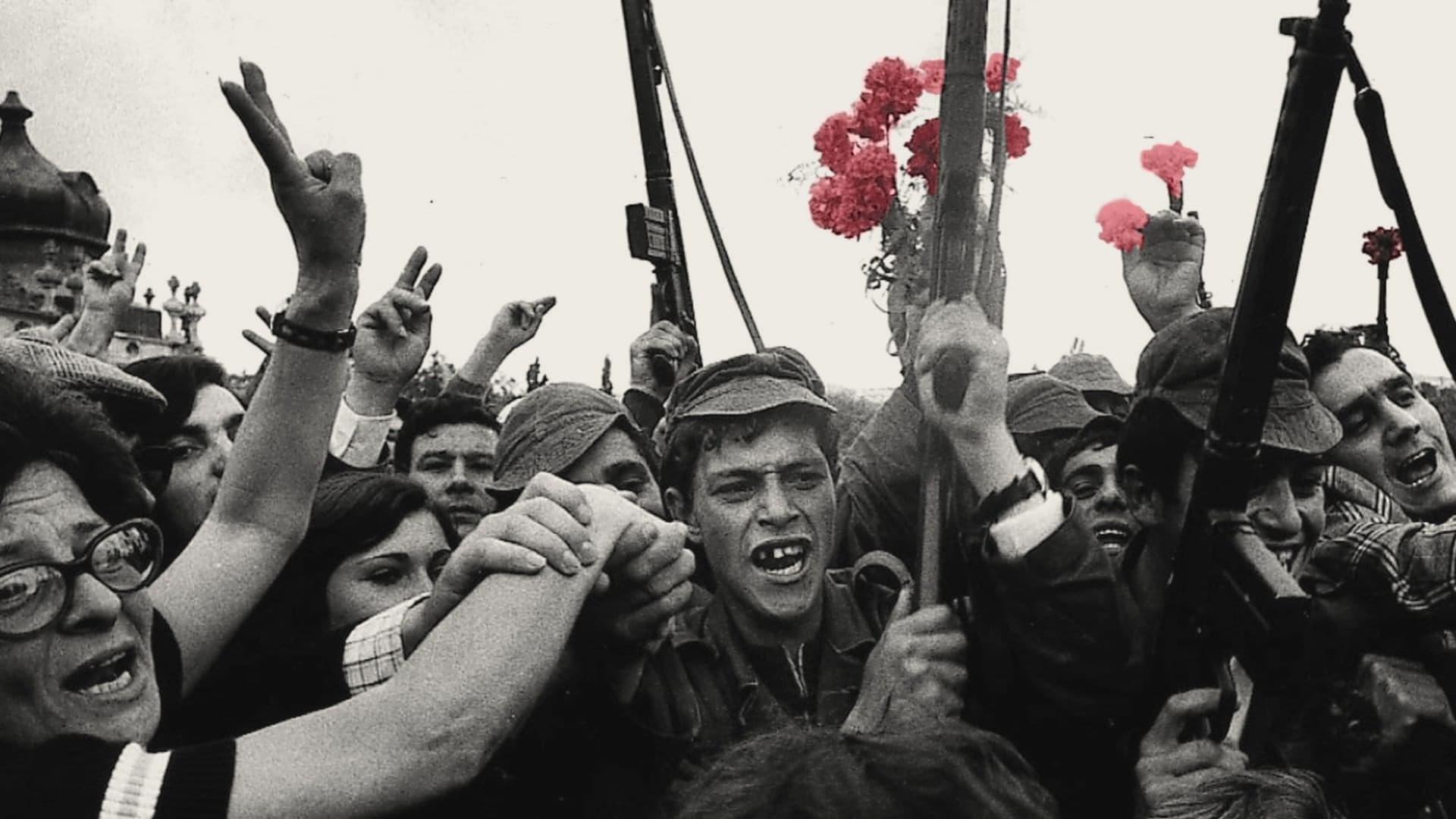 Portugal - Carnations against Dictatorship backdrop