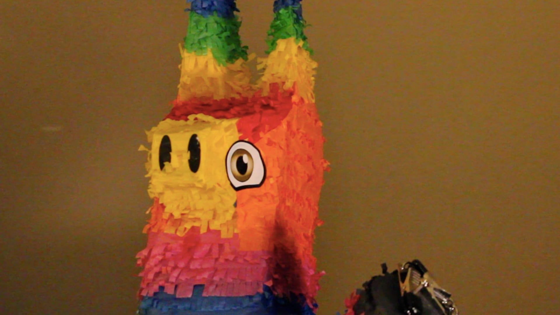 Killer Piñata backdrop