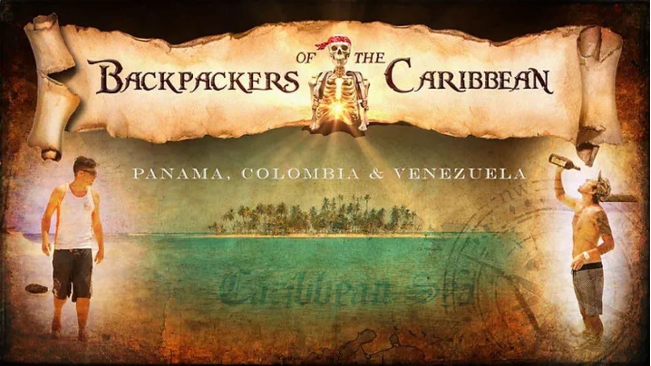 Backpackers of the Caribbean backdrop