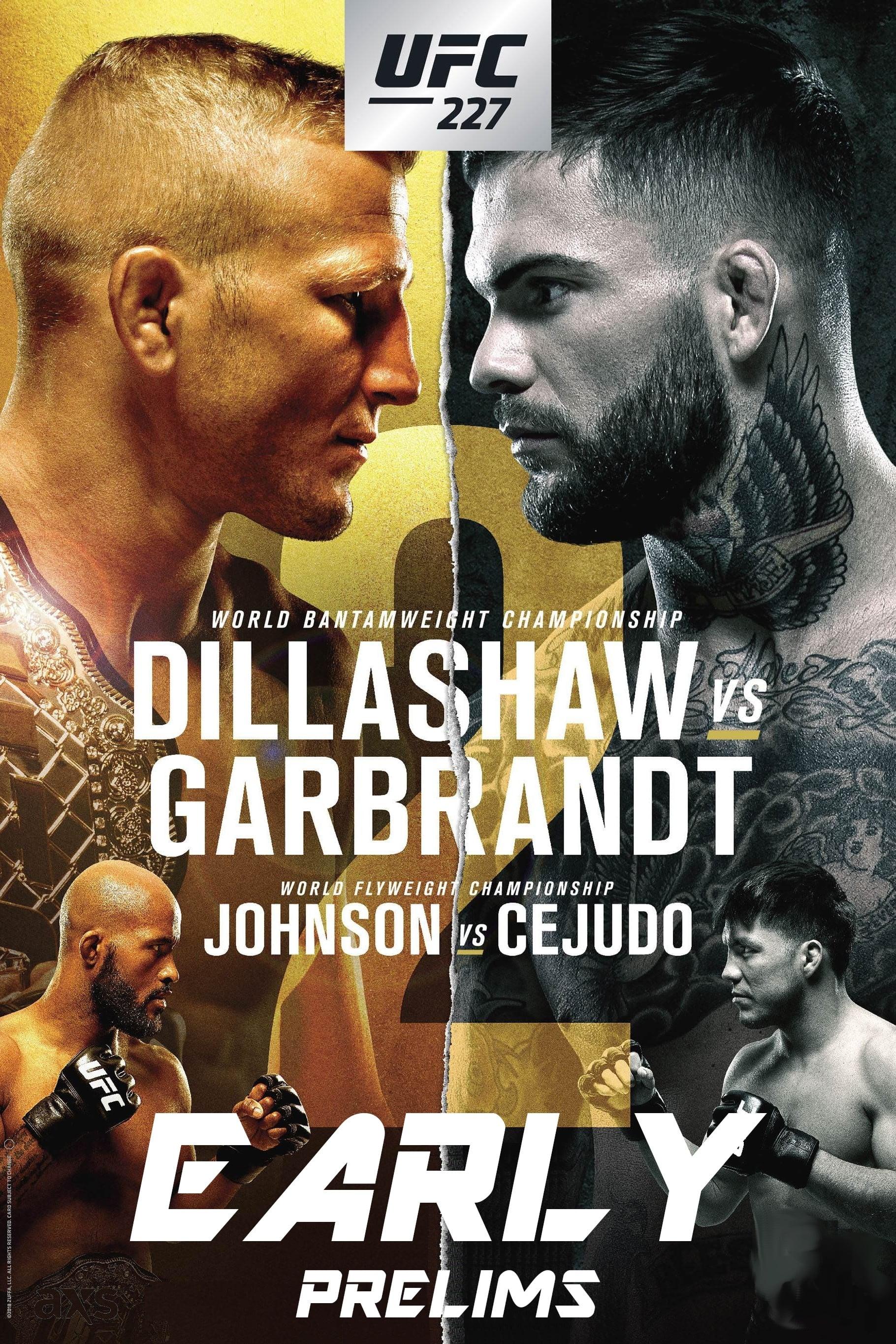UFC 227: Dillashaw vs. Garbrandt 2 poster