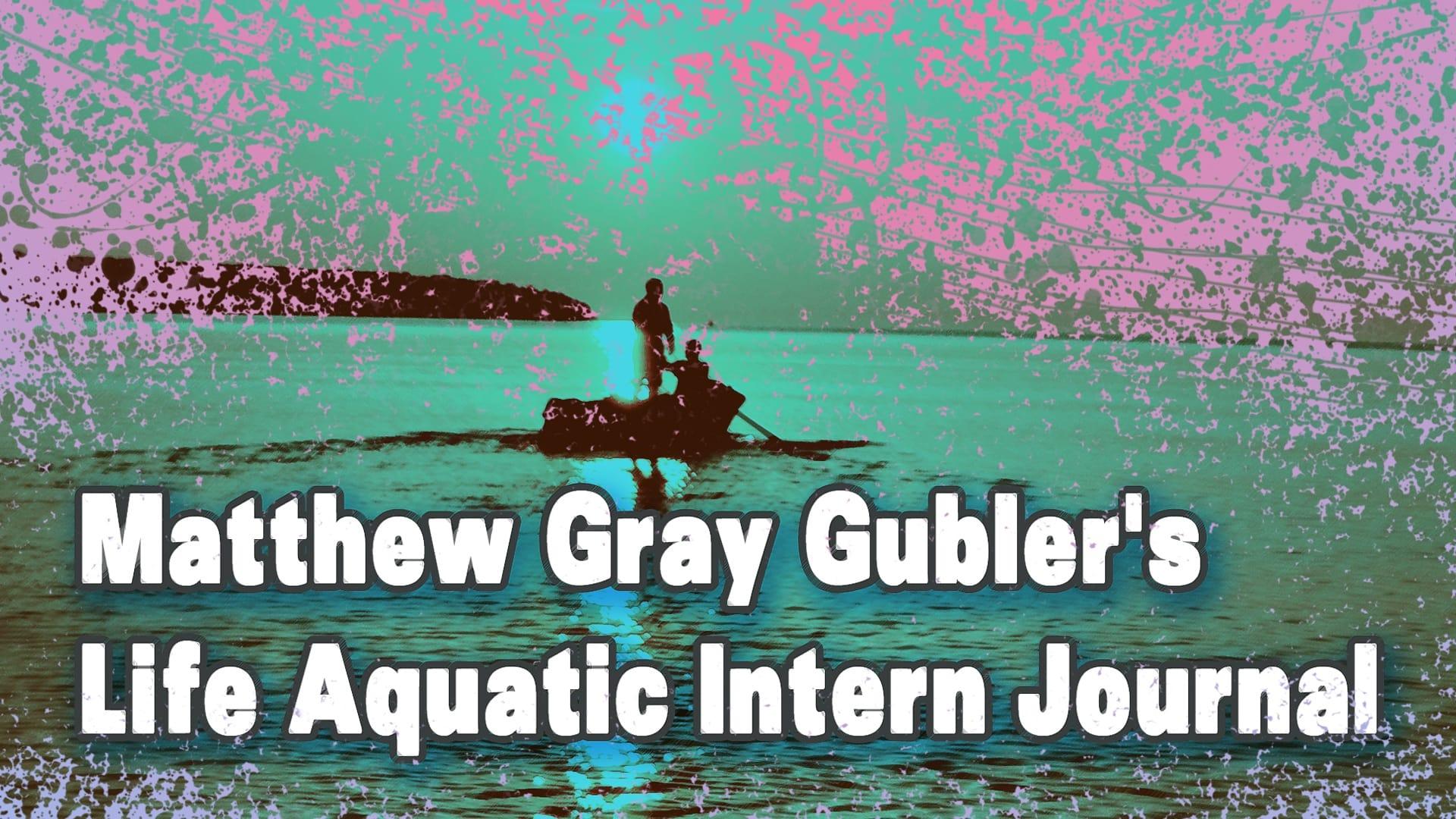 Matthew Gray Gubler's Life Aquatic Intern Journal backdrop