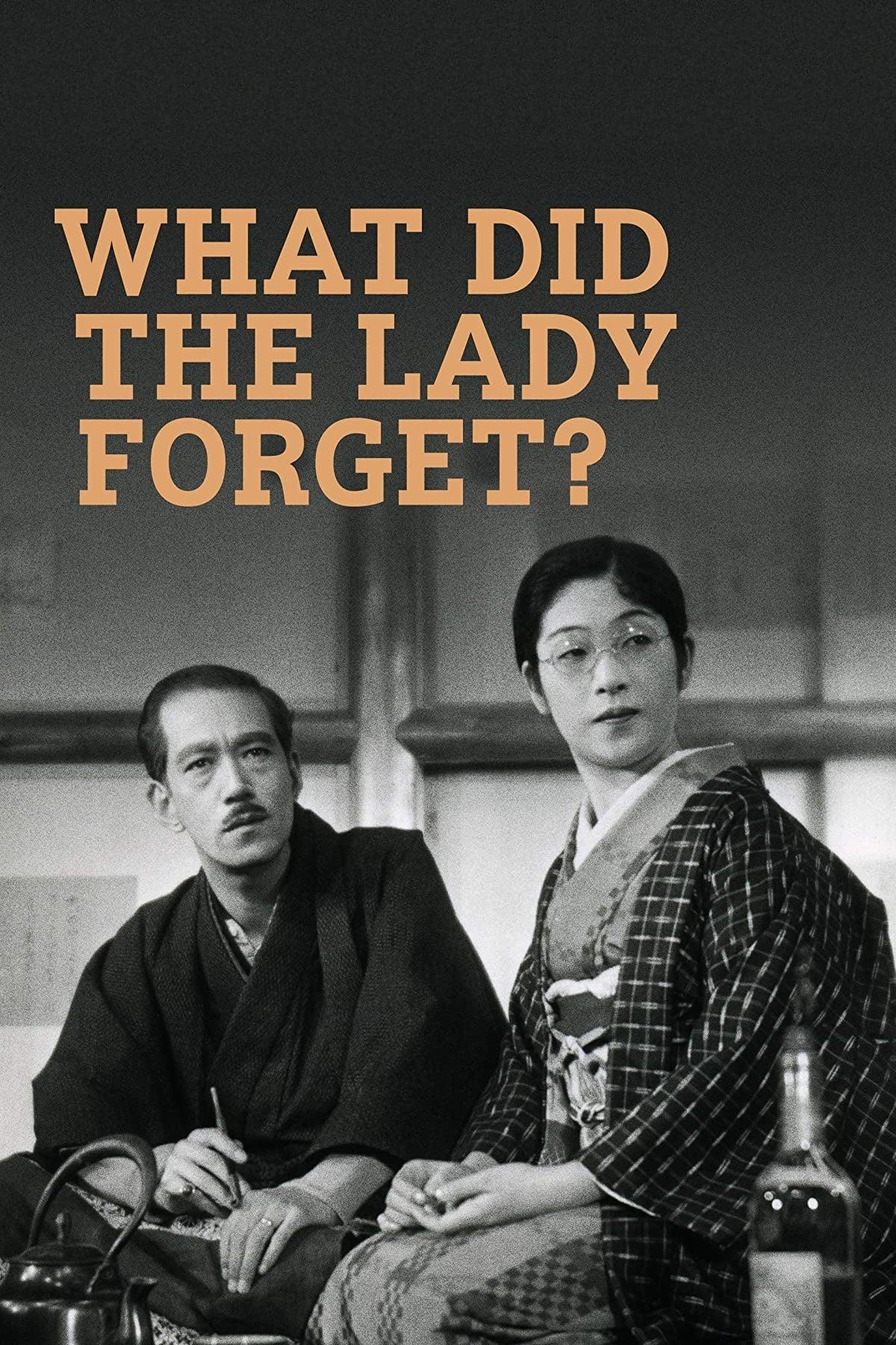 What Did the Lady Forget? poster