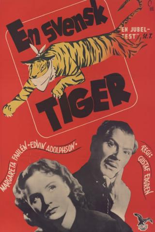 En svensk tiger poster