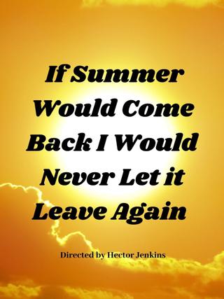 If Summer Came Back I Would Never Let It Leave Again poster