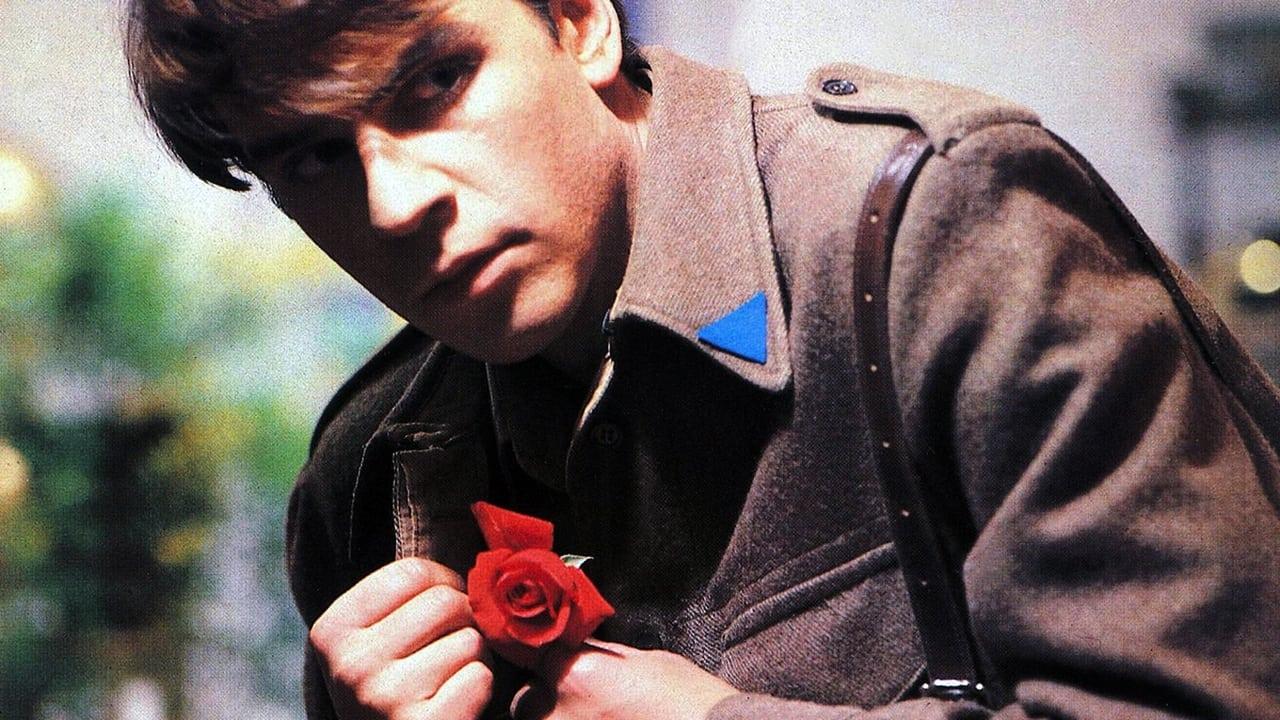 Officer with a Rose backdrop