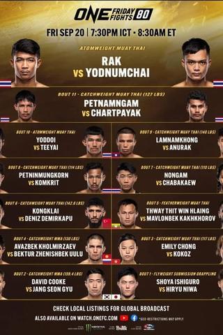 ONE Friday Fights 80: Rak vs. Yodnumchai poster