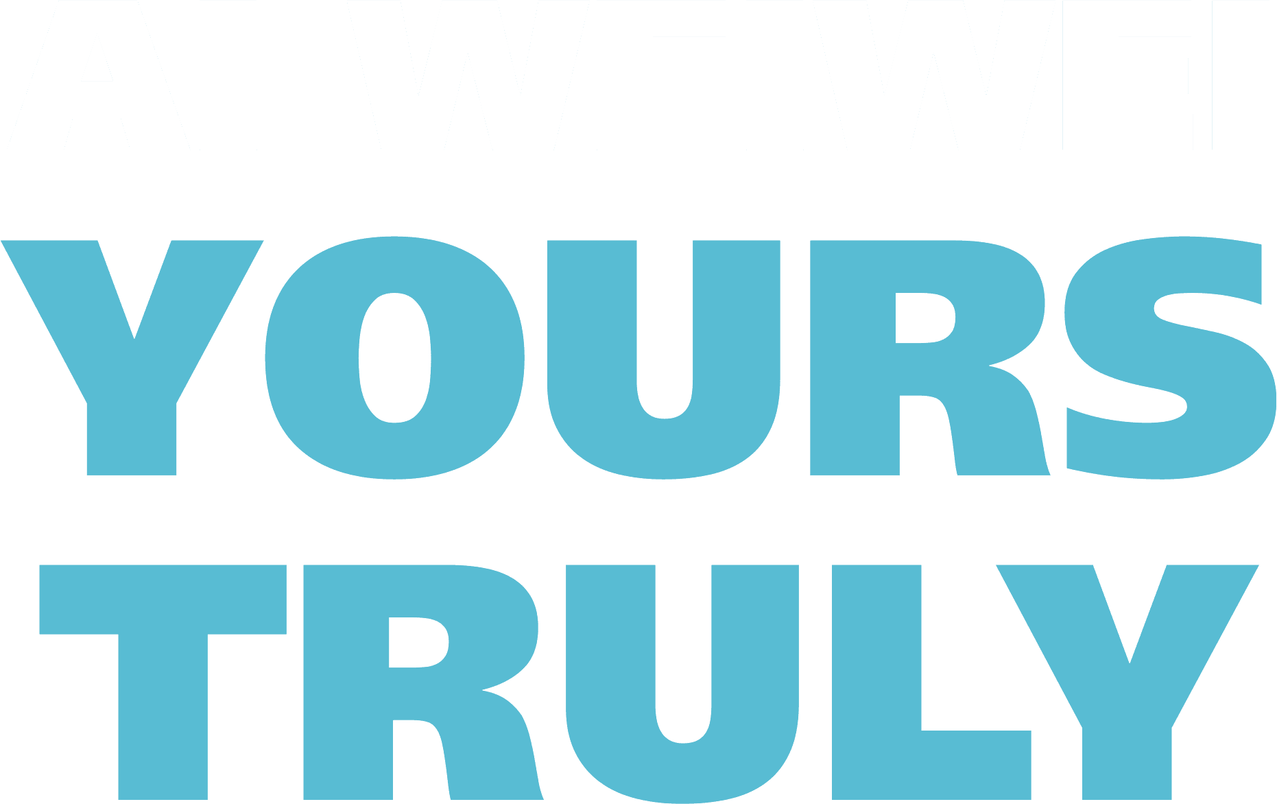 Ai Weiwei: Yours Truly logo