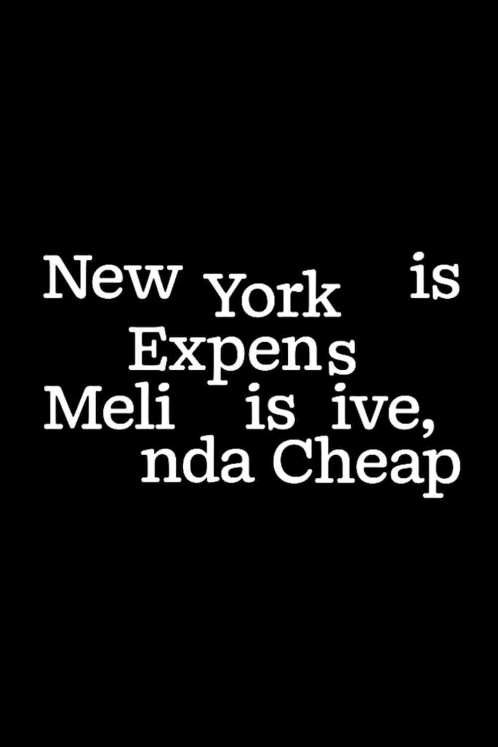 New York is Expensive, Melinda is Cheap poster
