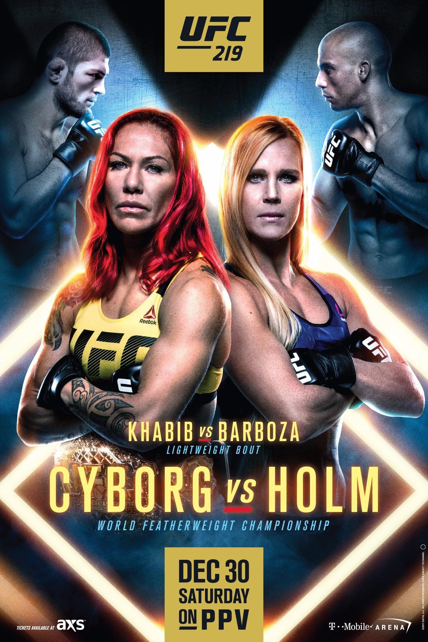 UFC 219: Cyborg vs. Holm poster