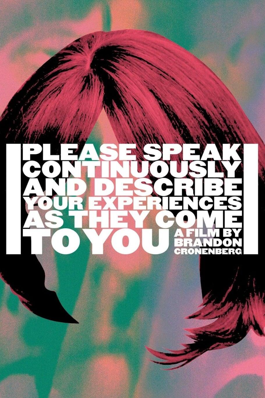Please Speak Continuously and Describe Your Experiences as They Come to You poster