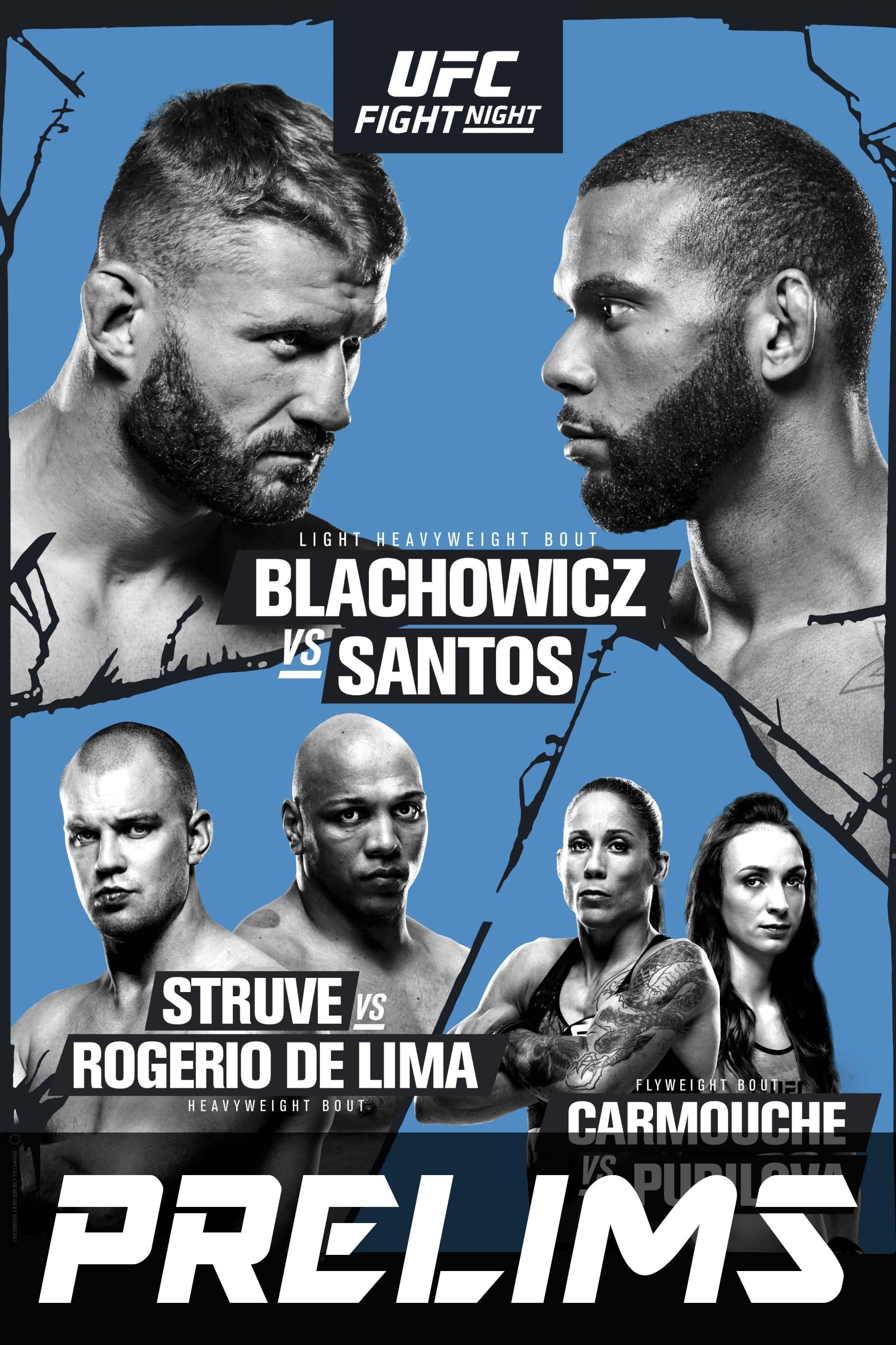 UFC Fight Night 145: Błachowicz vs. Santos poster
