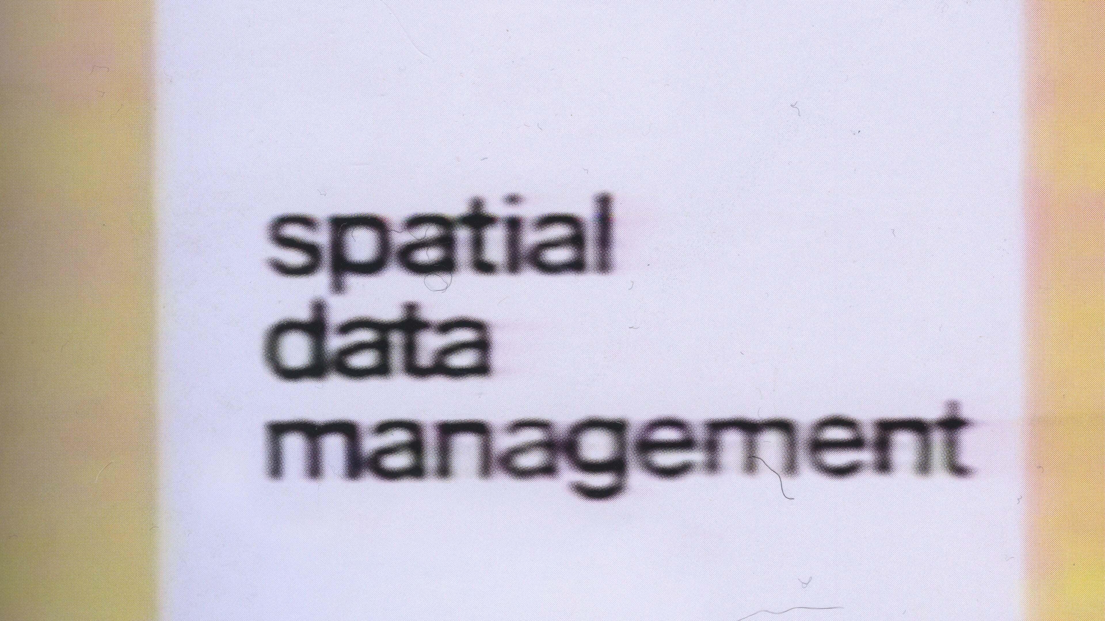 Spatial Data Management backdrop