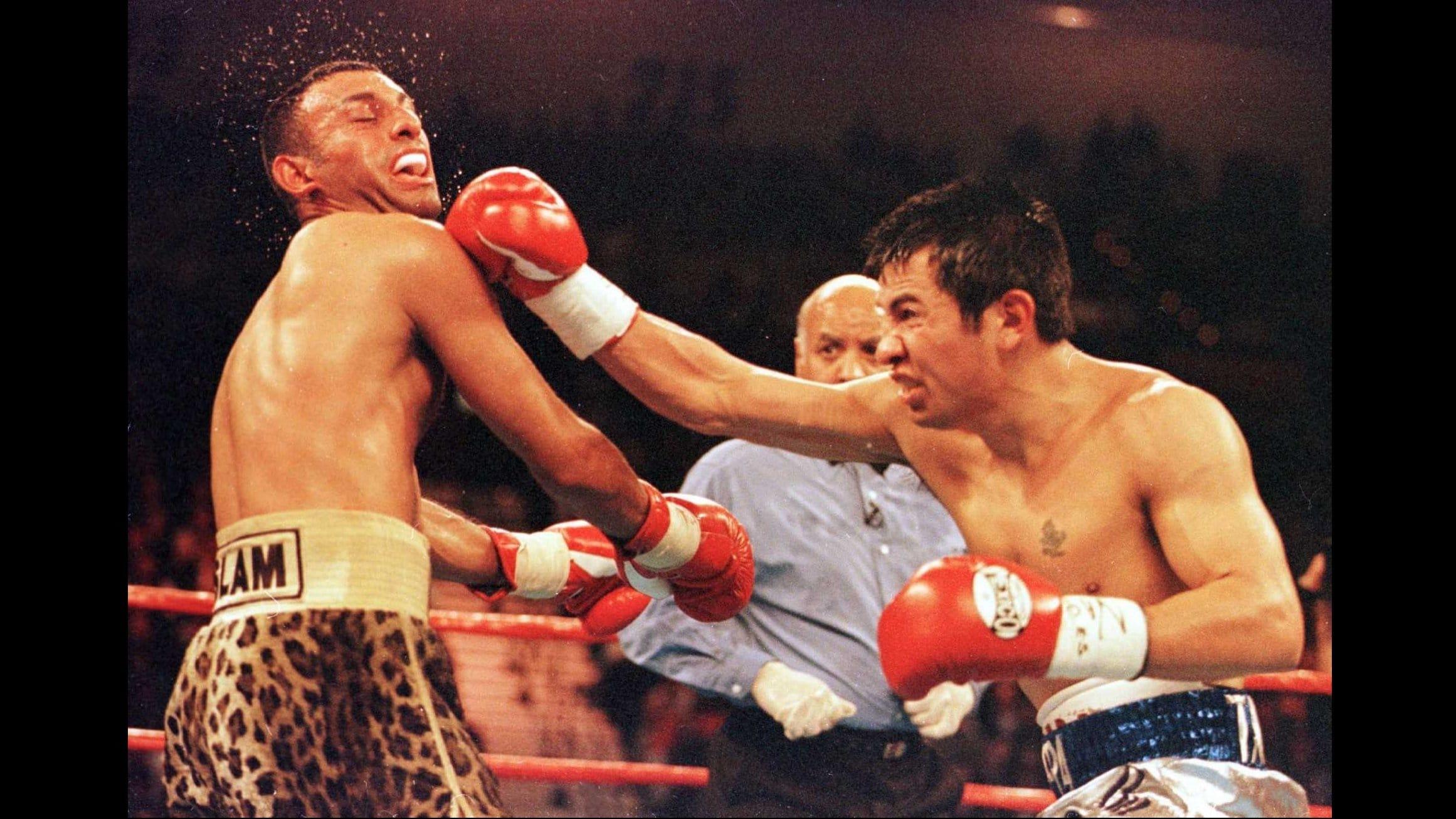 Naseem Hamed vs. Marco Antonio Barrera backdrop