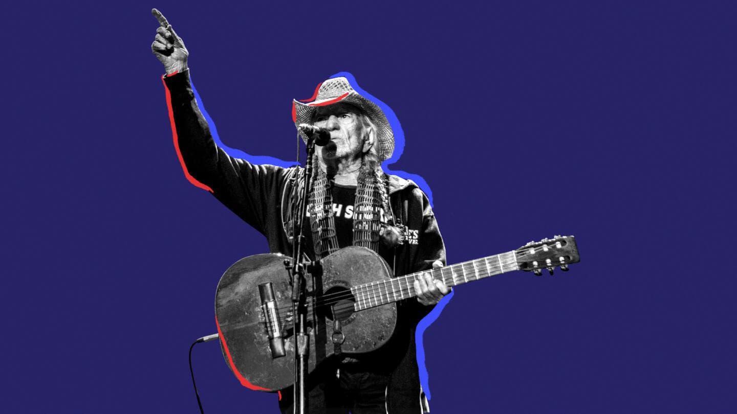 Willie Nelson American Outlaw backdrop