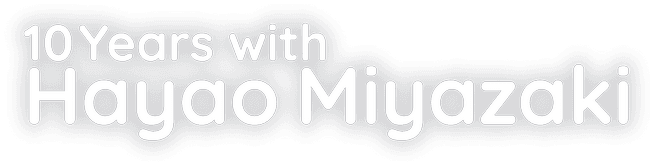 10 Years with Hayao Miyazaki logo
