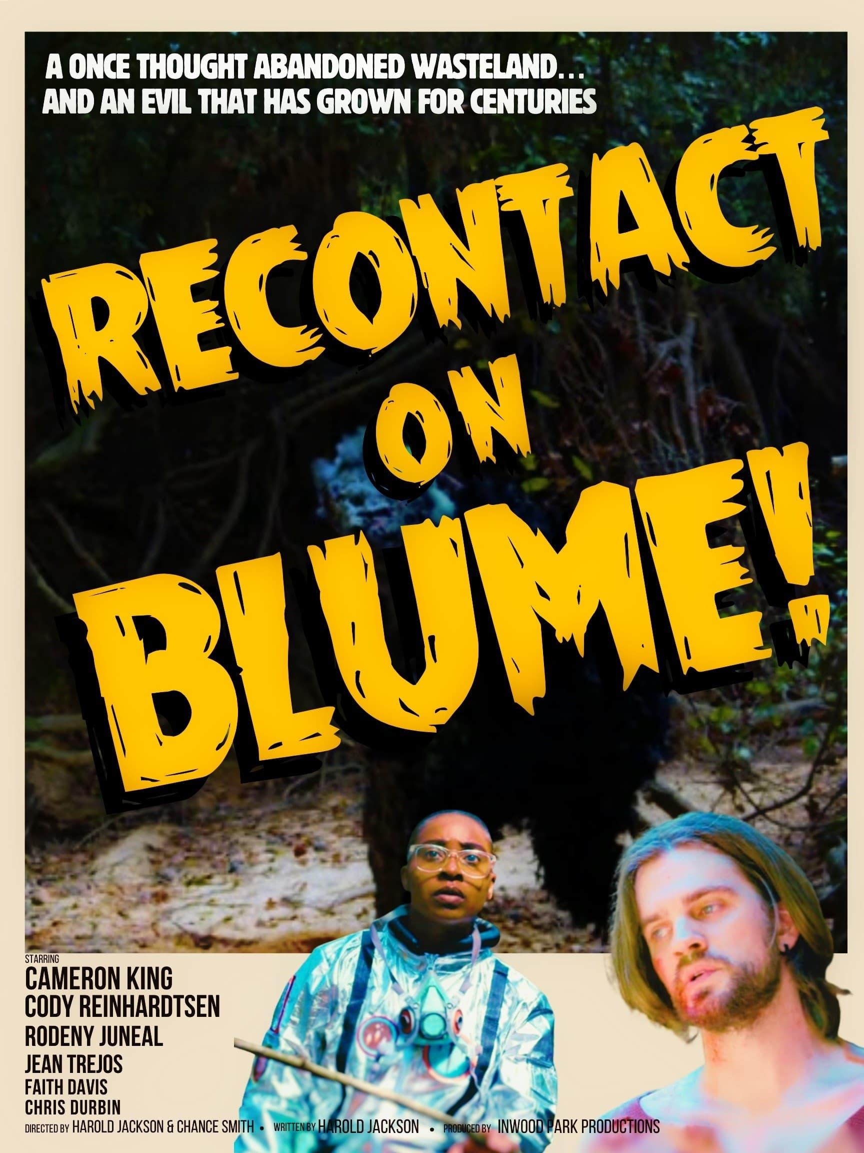 Recontact on Blume poster
