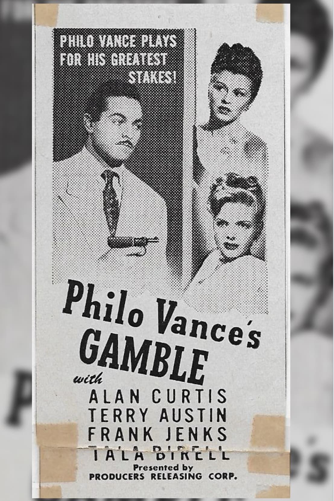 Philo Vance's Gamble poster