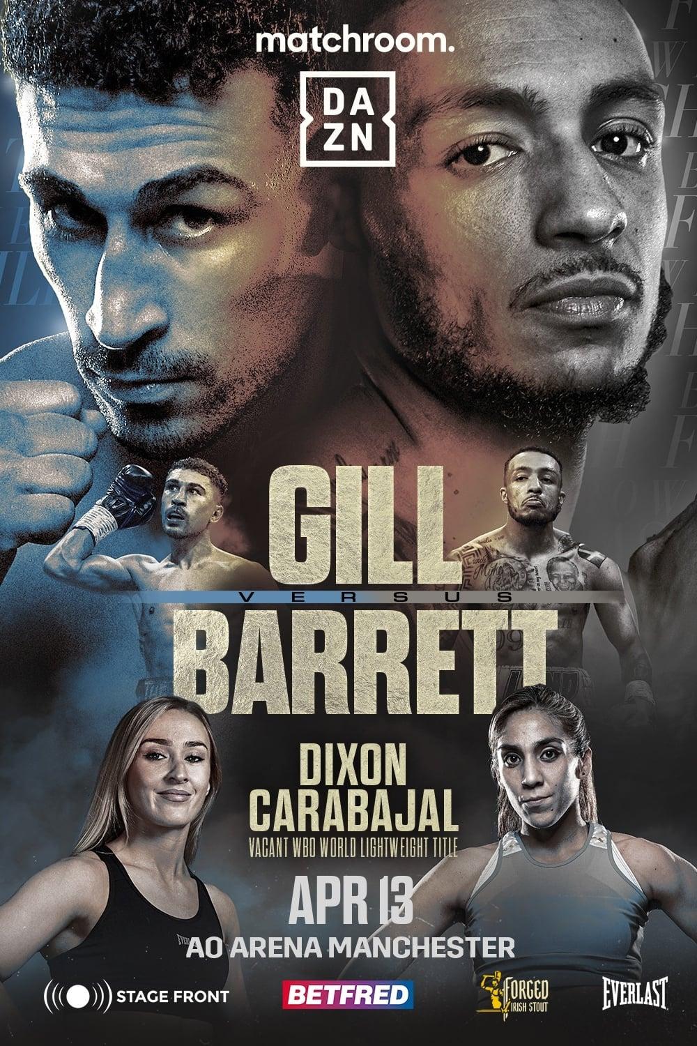 Jordan Gill vs. Zelfa Barrett poster