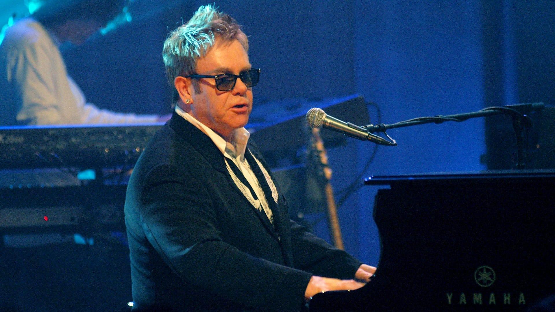 Elton John at the BBC backdrop