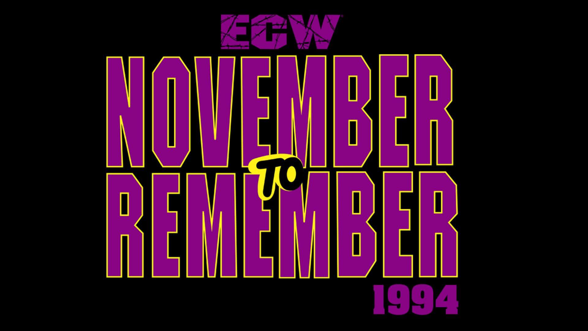 ECW November to Remember 1994 backdrop