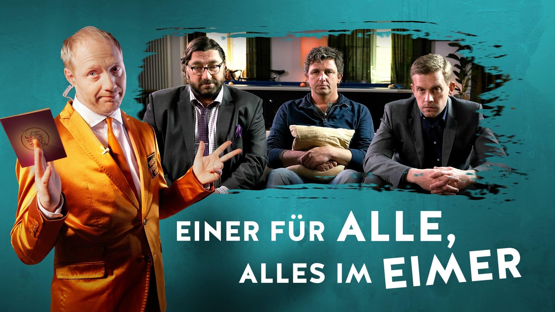 Einer für alle, alles im Eimer backdrop