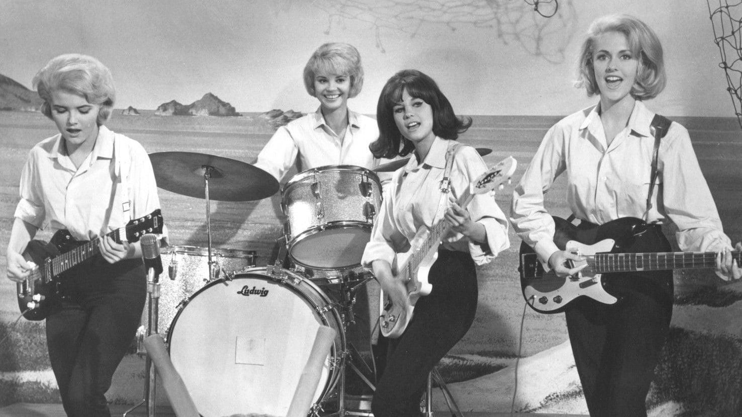 The Girls on the Beach backdrop