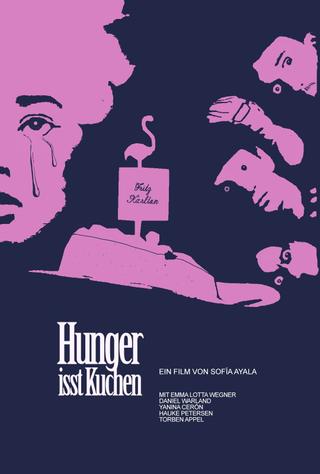 Hunger isst Kuchen poster