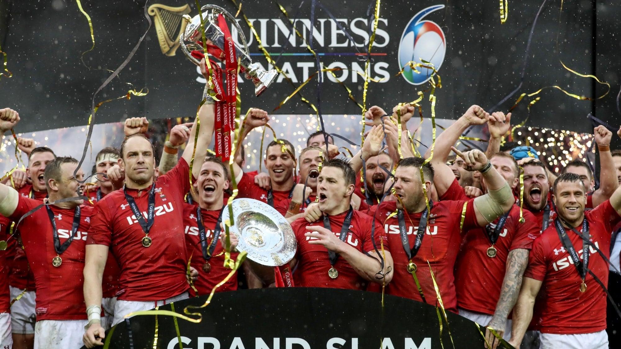 The Gat-Trick! Wales Grand Slam Glory 2019 backdrop