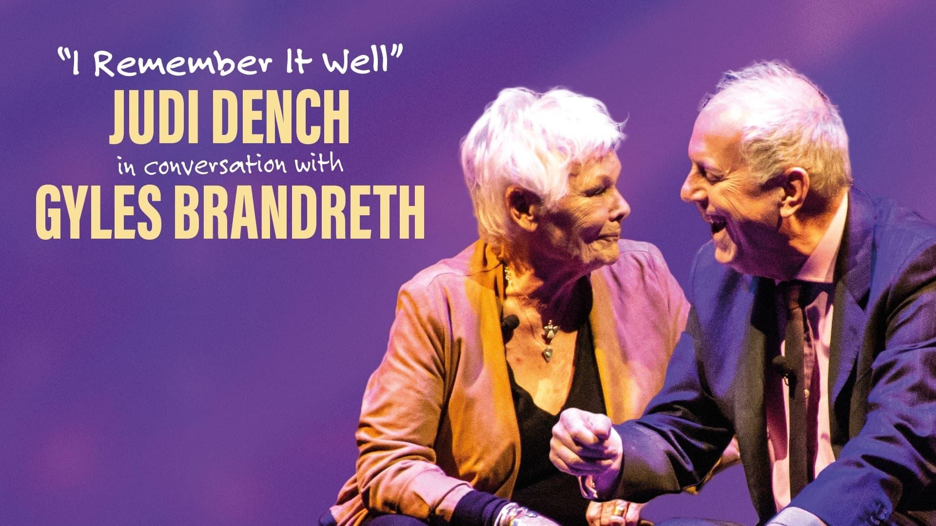 I Remember It Well: Dame Judi Dench in Conversation with Gyles Bandreth backdrop