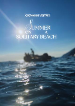 Summer on a solitary beach poster