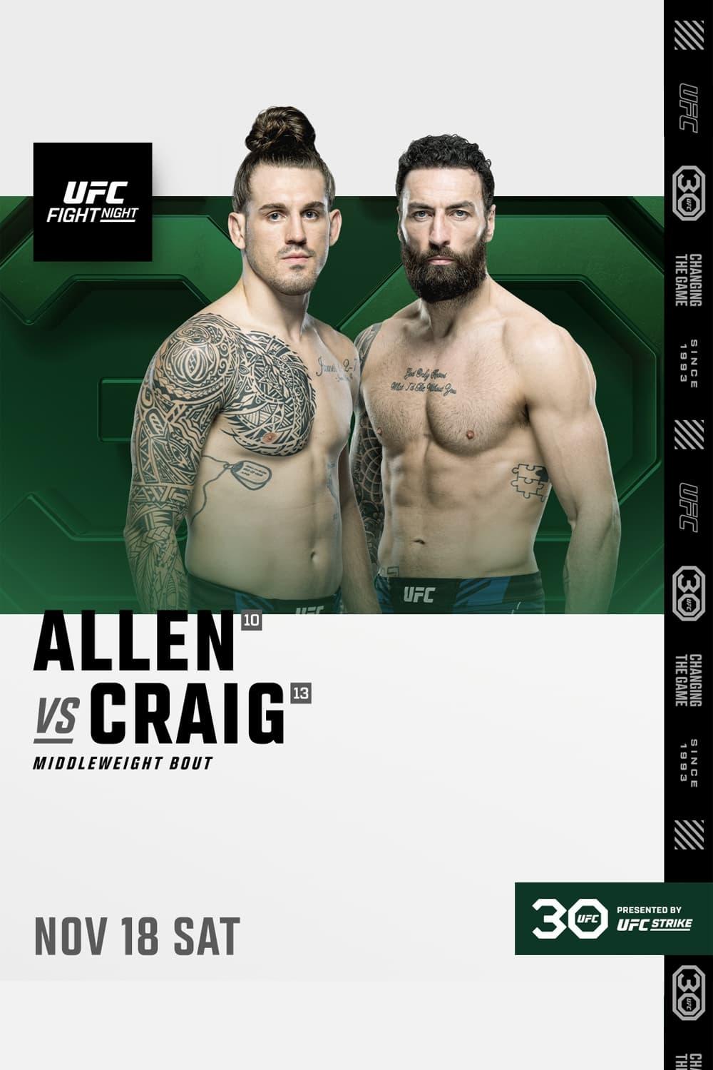UFC Fight Night 232: Allen vs. Craig poster