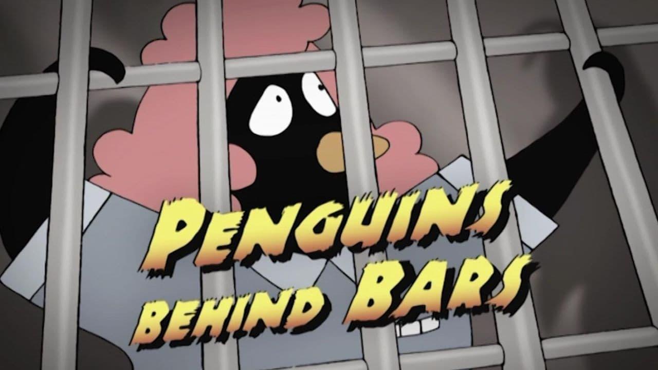 Penguins Behind Bars backdrop