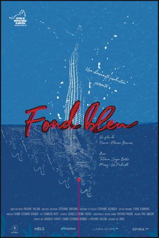 Fond bleu poster