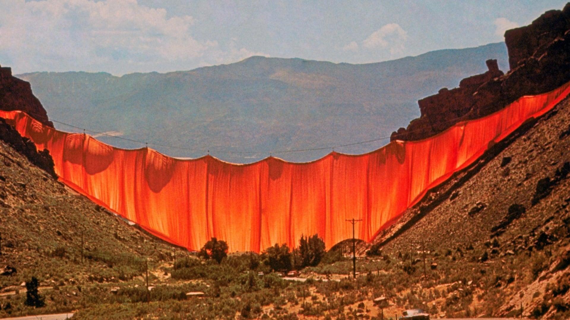 Christo's Valley Curtain backdrop