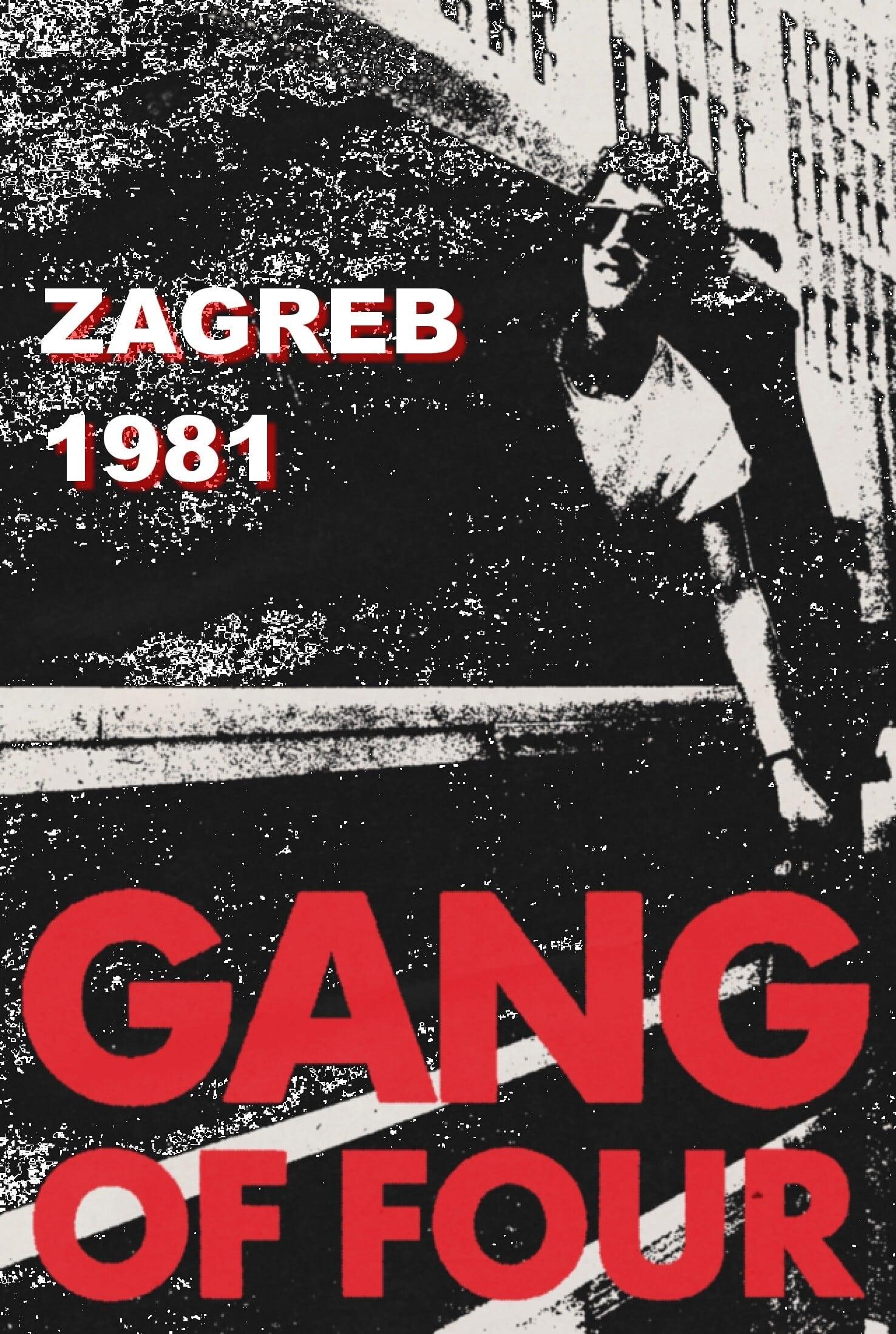 Gang of Four: Zagreb 1981 poster