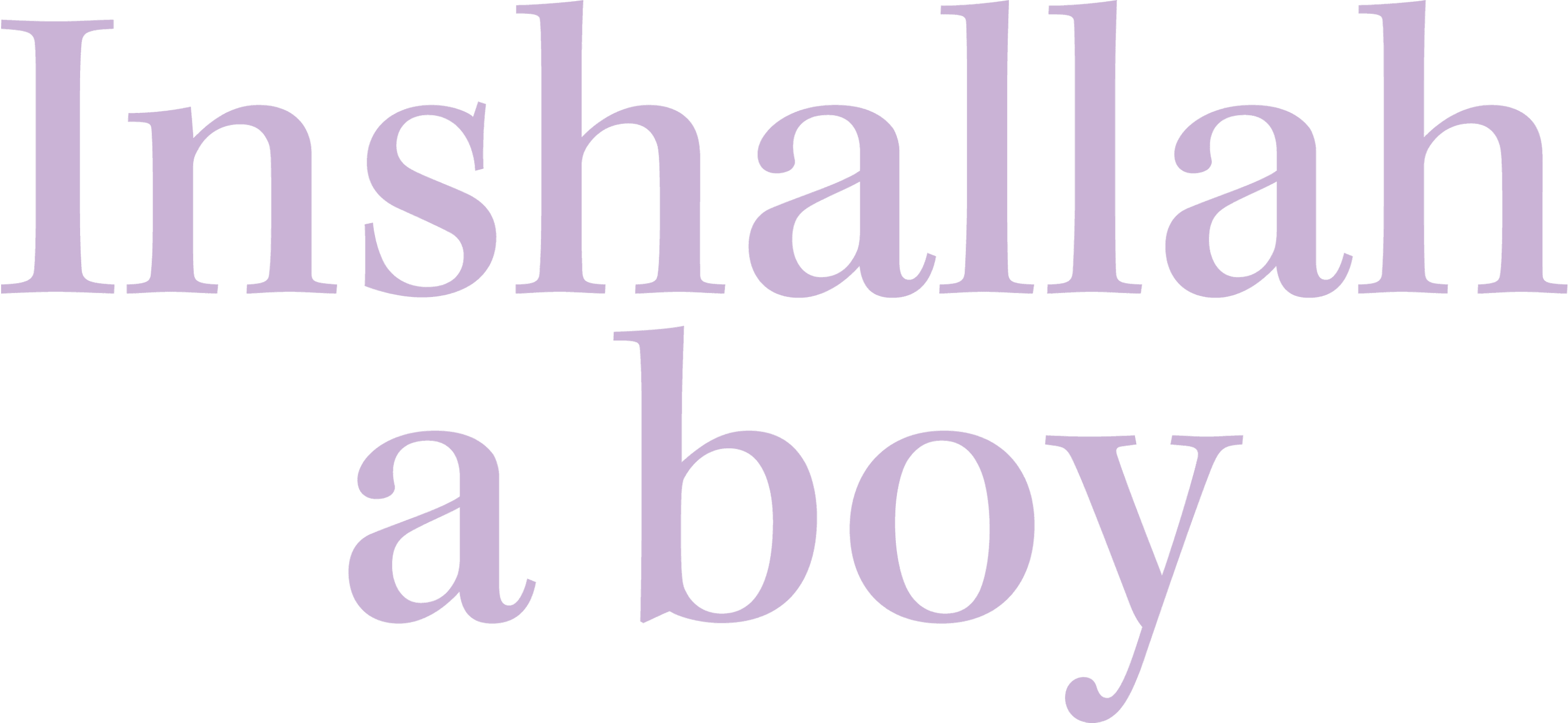 Inshallah a Boy logo