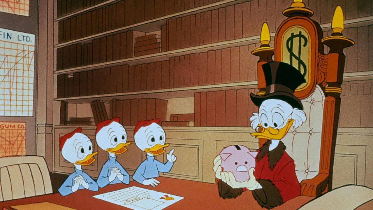 Scrooge McDuck and Money backdrop