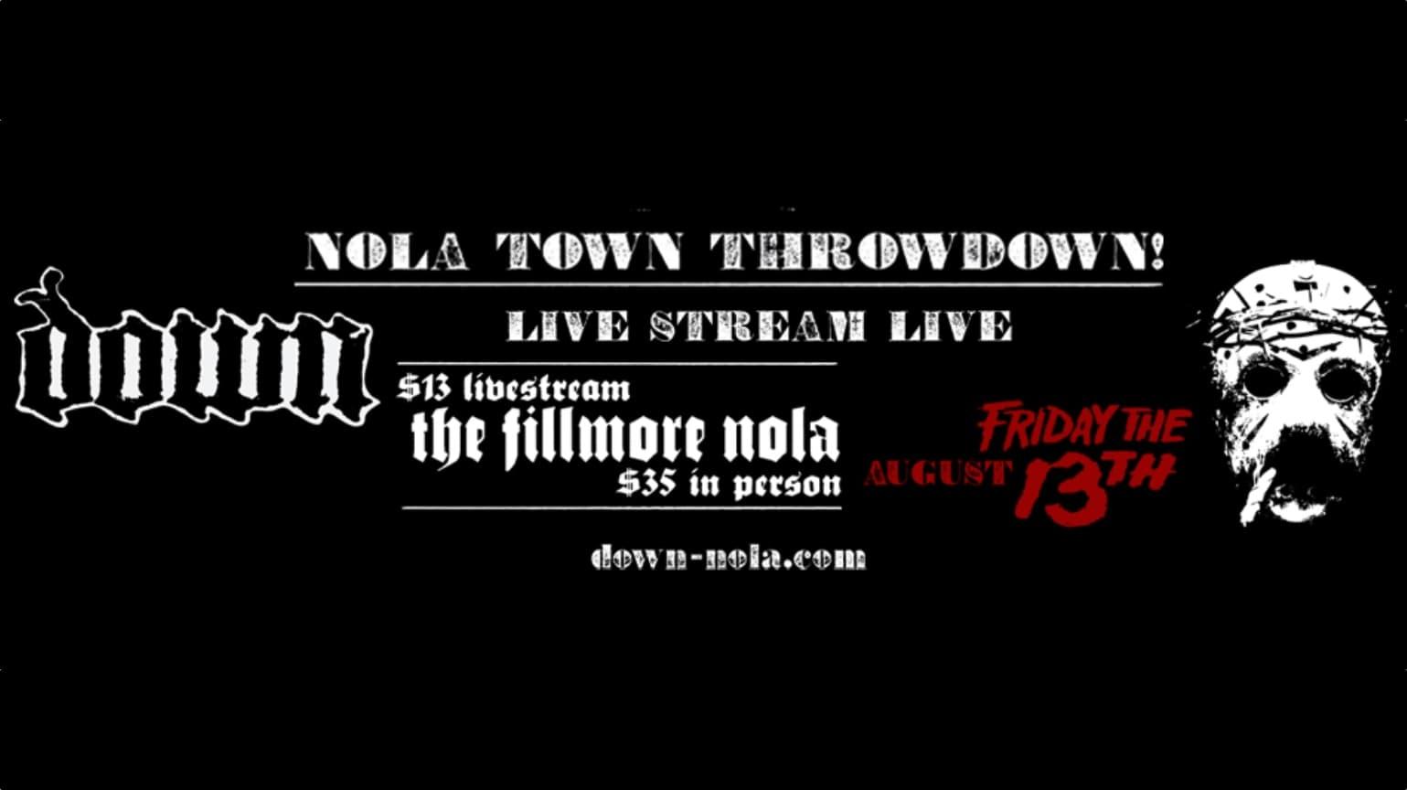 Down - NOLA Town Throwdown Livestream backdrop
