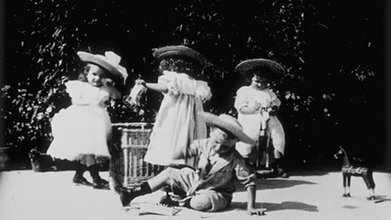 Enfants aux jouets backdrop