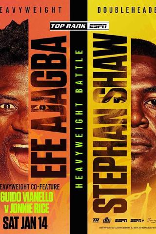 Efe Ajagba vs. Stephan Shaw poster