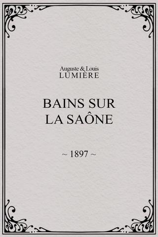 Bains sur la Saône poster