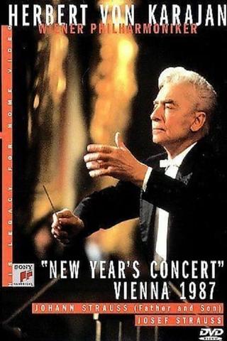 Herbert Von Karajan - New Year's Concert Vienna 1987 poster