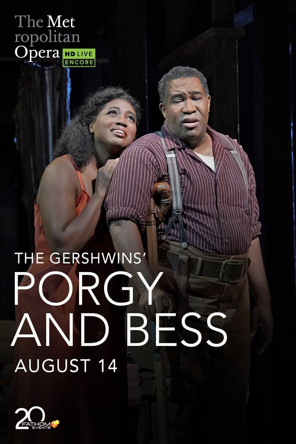 The Metropolitan Opera: The Gershwins’ Porgy and Bess poster