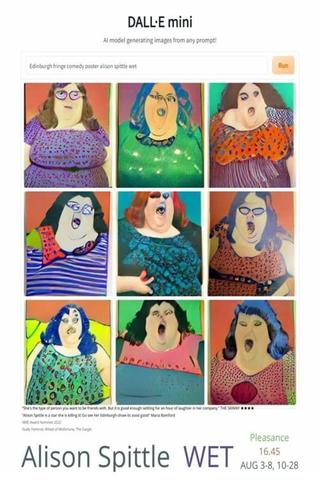 Alison Spittle: Wet poster