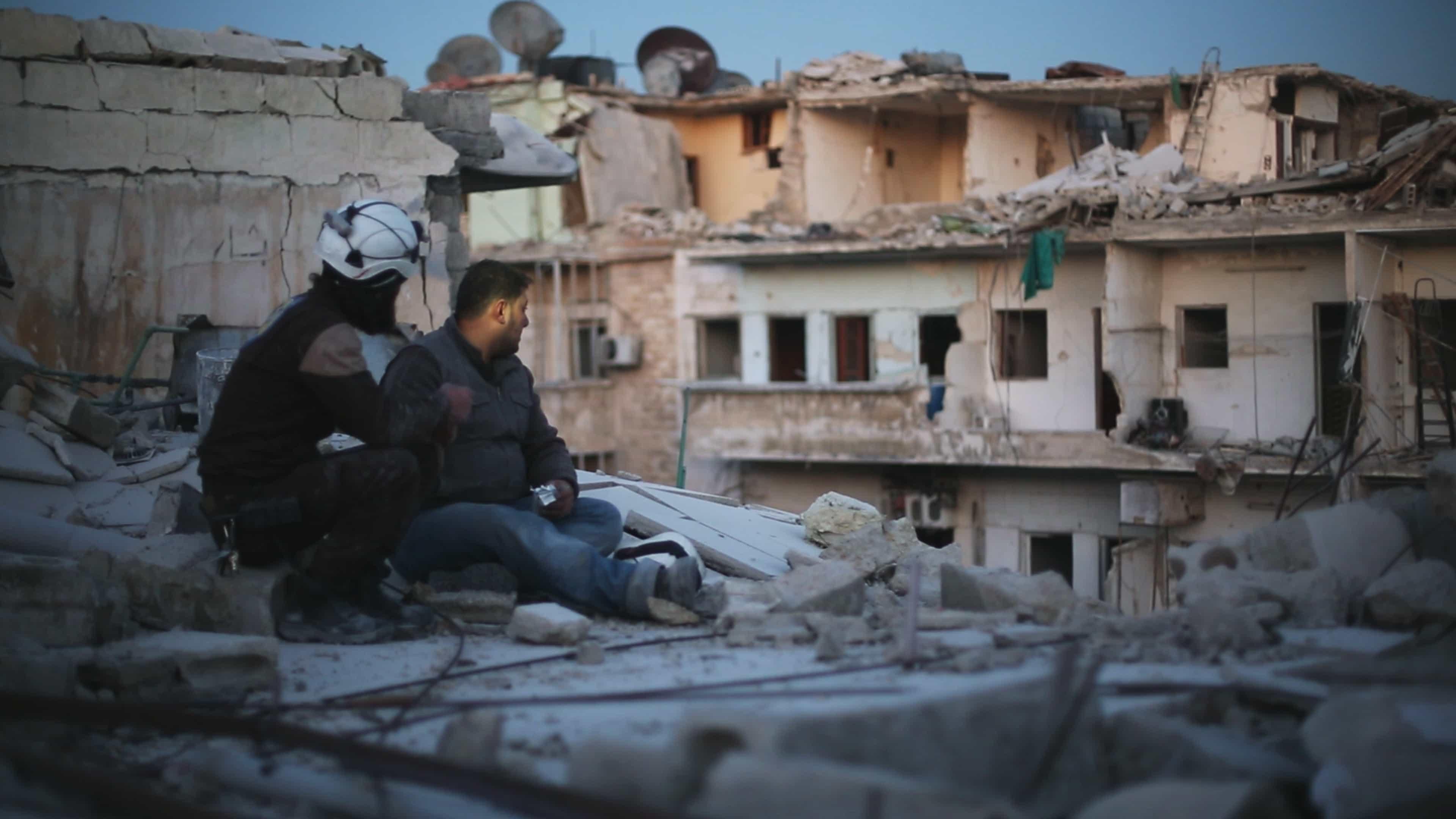 Last Men in Aleppo backdrop