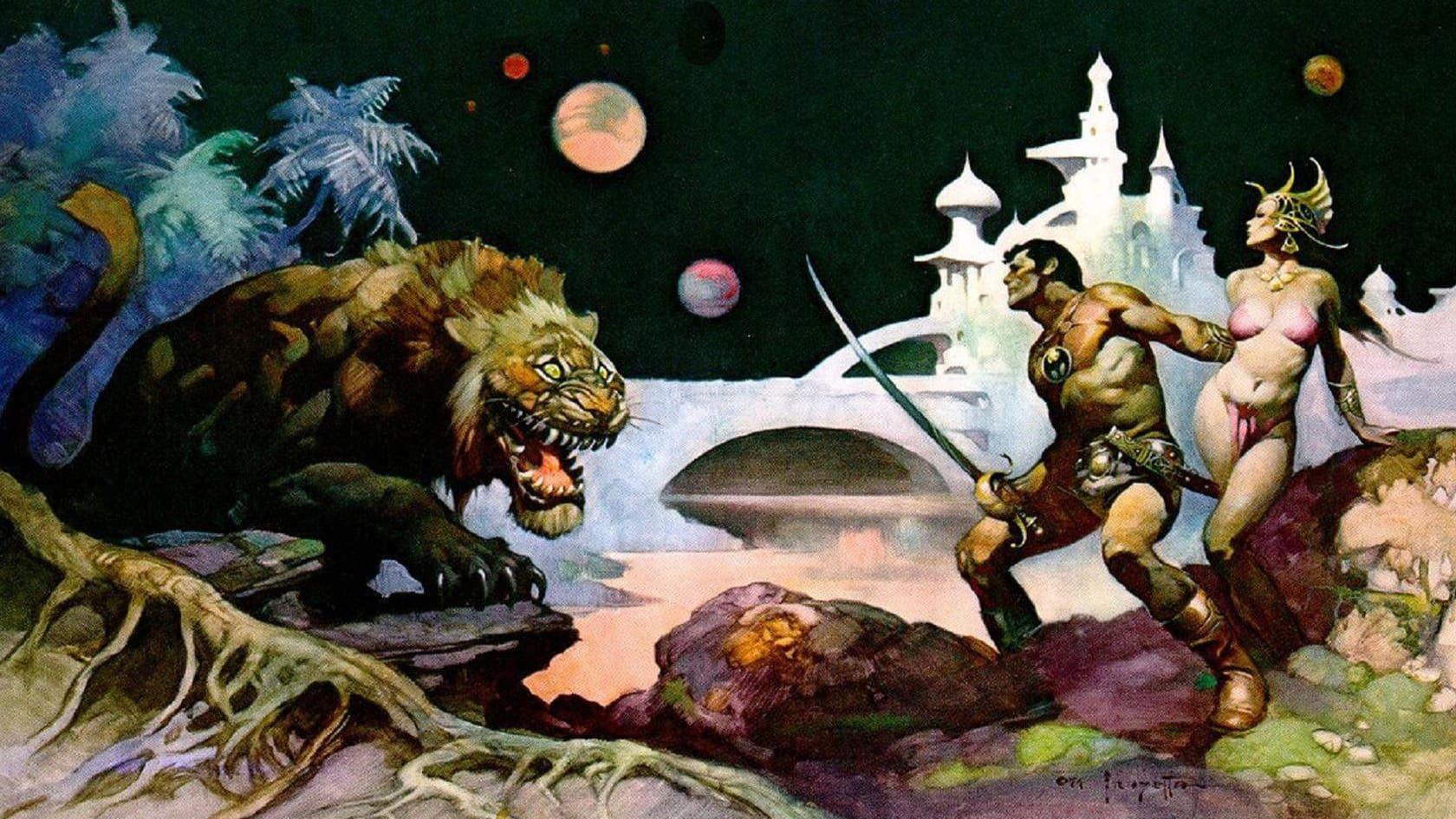 Frazetta: Painting with Fire backdrop